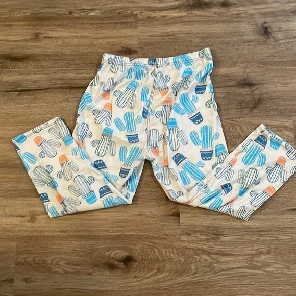 Handmade cactus print kids leggings - Picture 4 of 6